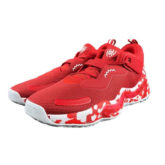 Adidas Men\'s D.O.N. Issue #3 Red White Basketball Shoes H67717 Size 13.5 main image 8